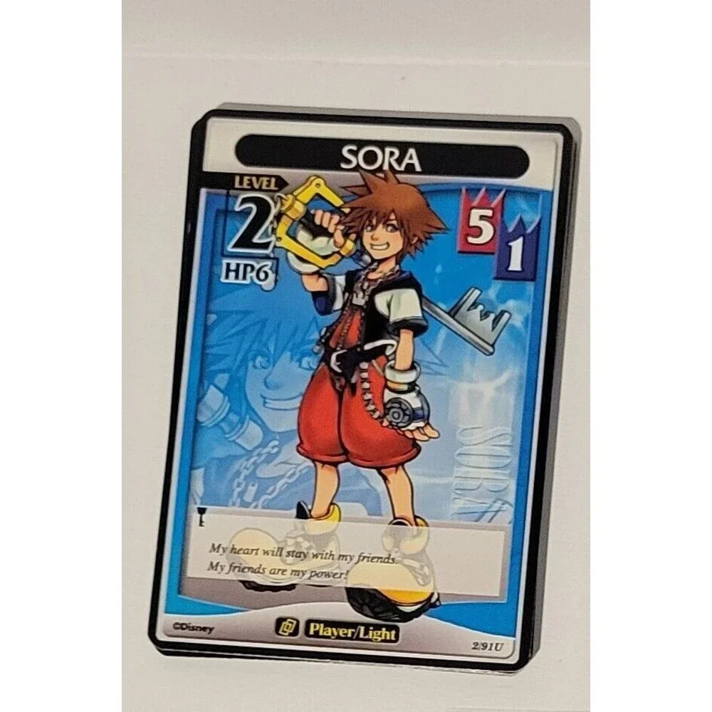 Kingdom Hearts TCG Base Set 2/91U SORA Level 2 Disney Trading Card Game